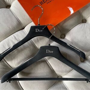 Dior gray Velvet Hangers